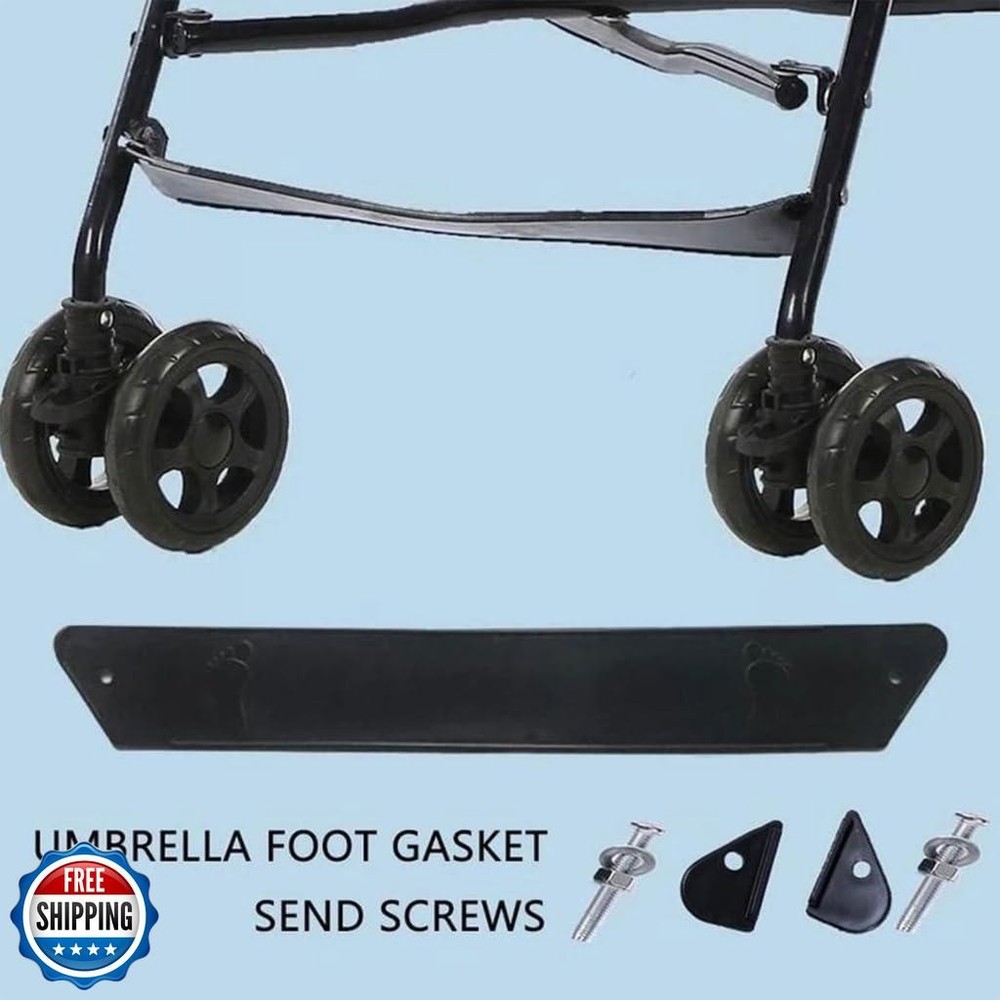 Black Stroller Footrest Replacement Adjustable Stroller Extension Footboard S