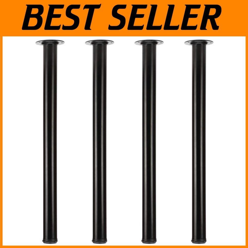 Straight Metal Legs for Countertop - 4 Pack