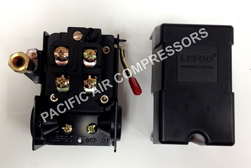 FURNAS REPLACEMENT AIR COMPRESSOR PRESSURE SWITCH. FOUR PORT. 95-125 PSI