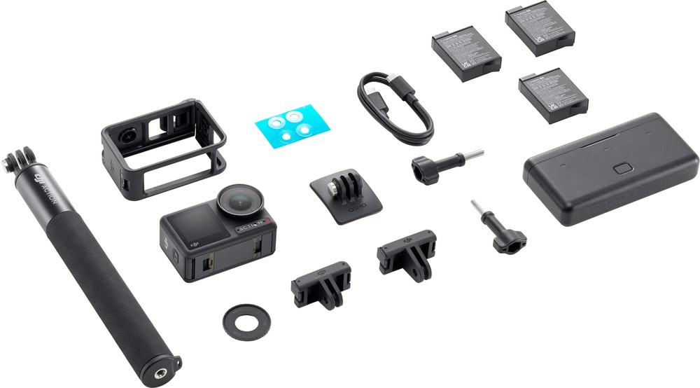 DJI - Osmo Action 4 4K Action Camera Adventure Bundle - Gray