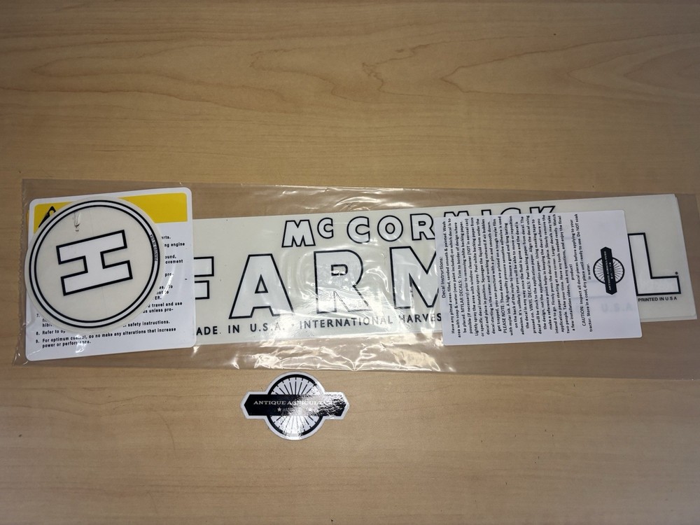 Farmall H Decal Set