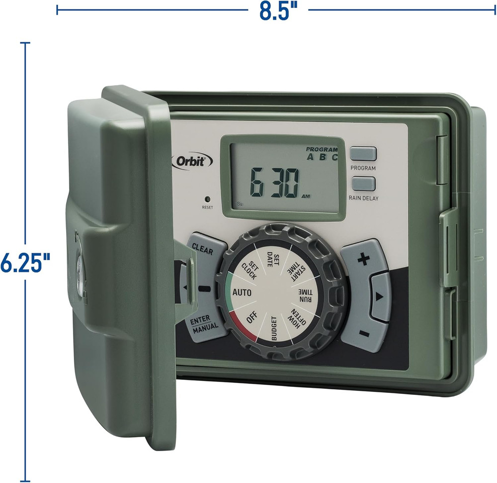 57899 9-Station Outdoor Swing Panel Sprinkler System Timer
