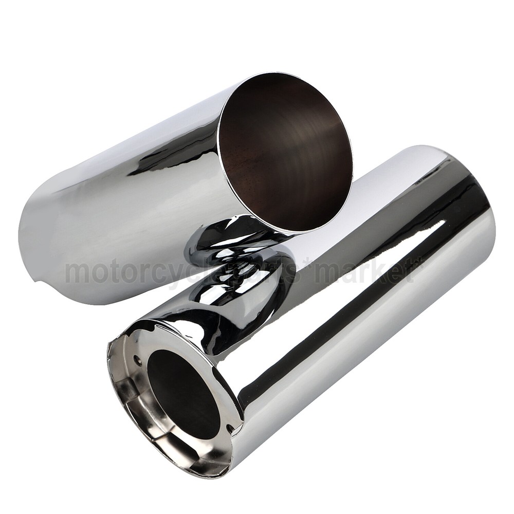 +2" Smooth Fork Slider Covers Boots For Harley Electra Road Glide FLHT FLHTCU