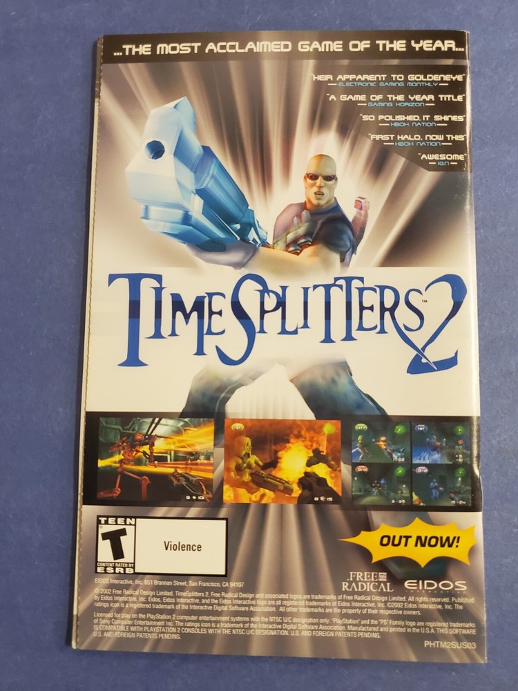 Hitman 2 PS2 MANUAL ONLY