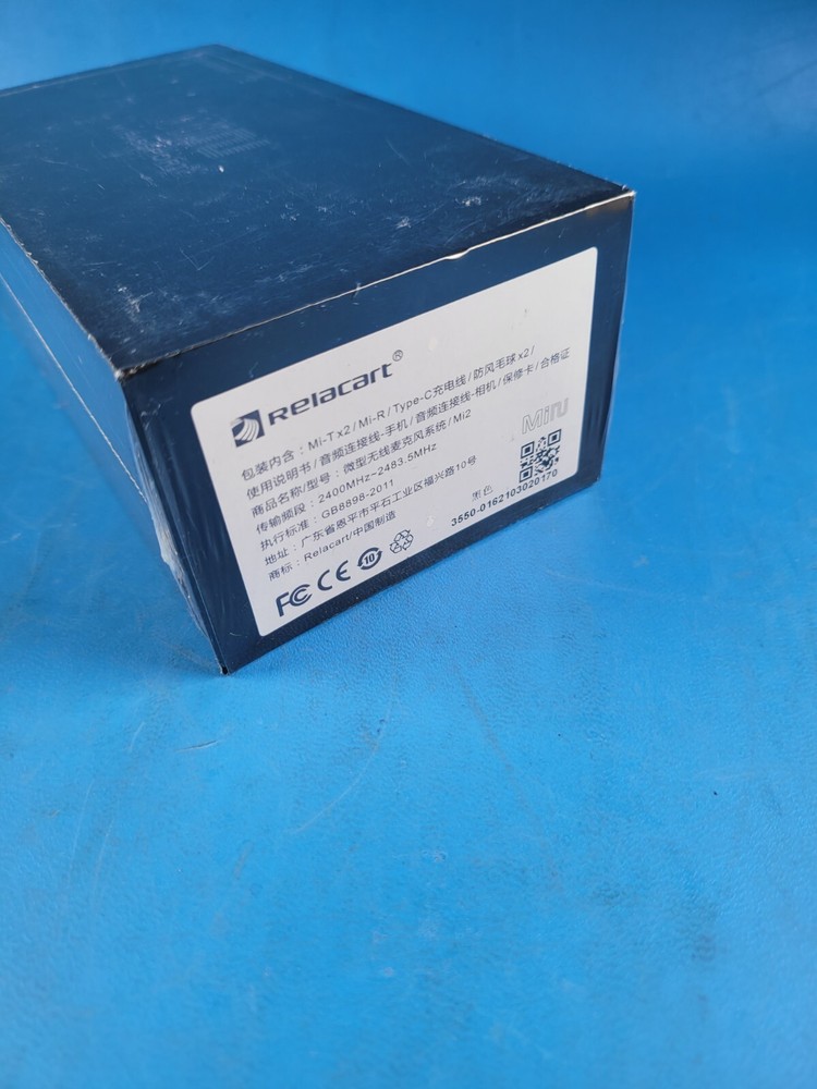 Relacart Mi1 2.4G Wireless Lavalier Microphone System Transmitter Receiver Kit