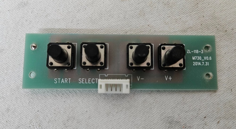 DIGIKING Mini Arcade Game Start, Select, & Volume PCB Working