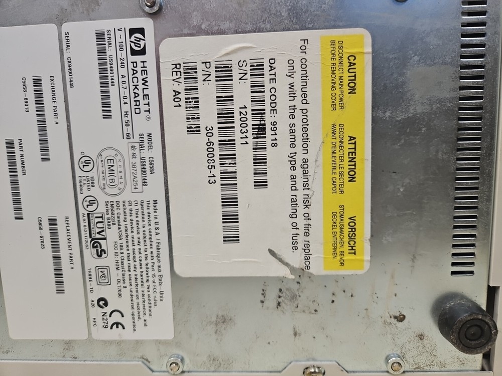 HP Sure Store DLT 70 C5658A. Untested. MG1
