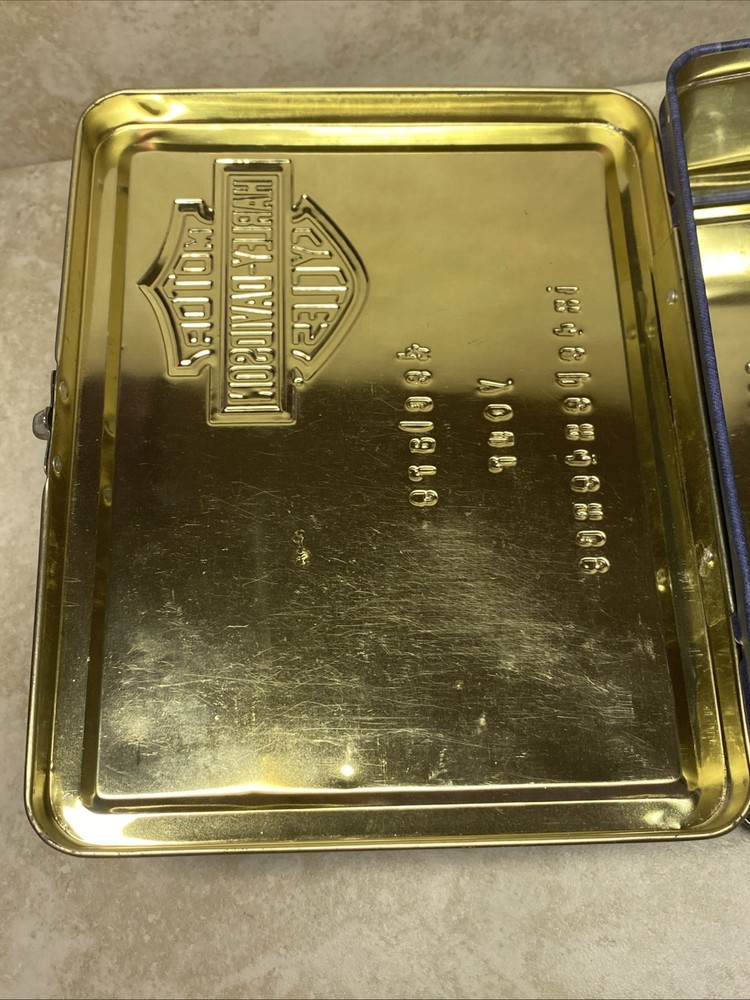 Harley-Davidson Tin Lunch/Storage Flag Embossed "Declare Your Independence"