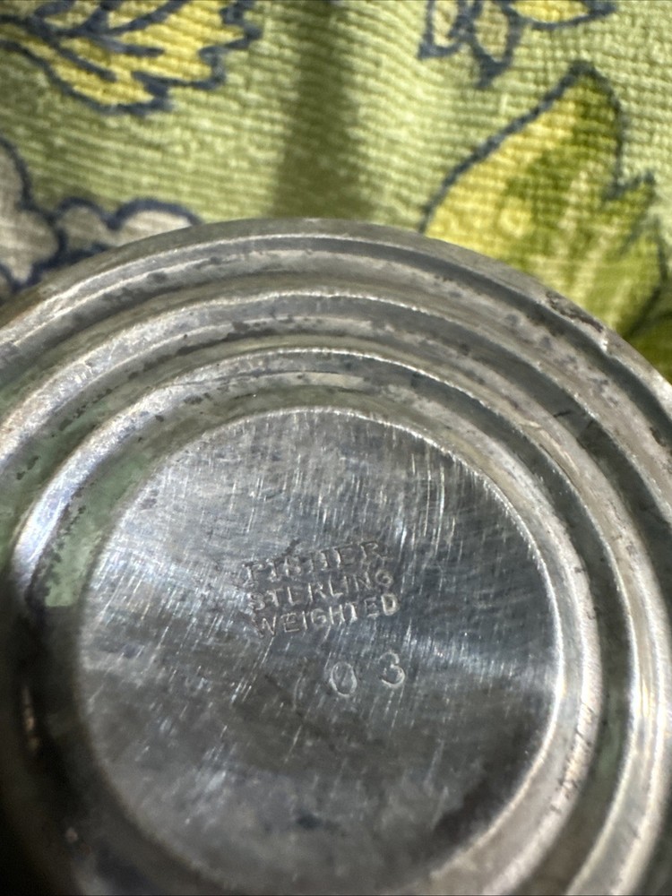 Fisher, Sterling, Silver Weighted