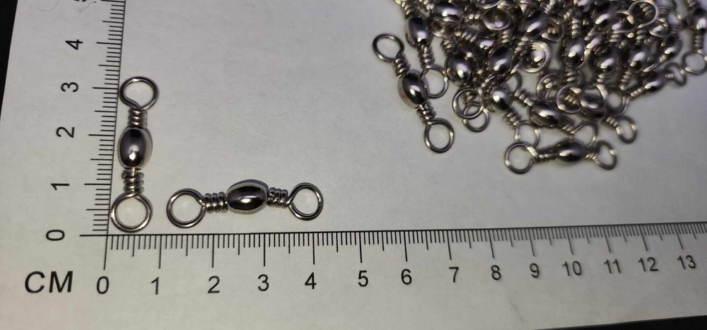 50 nickel Barrel Swivels Size 1/0