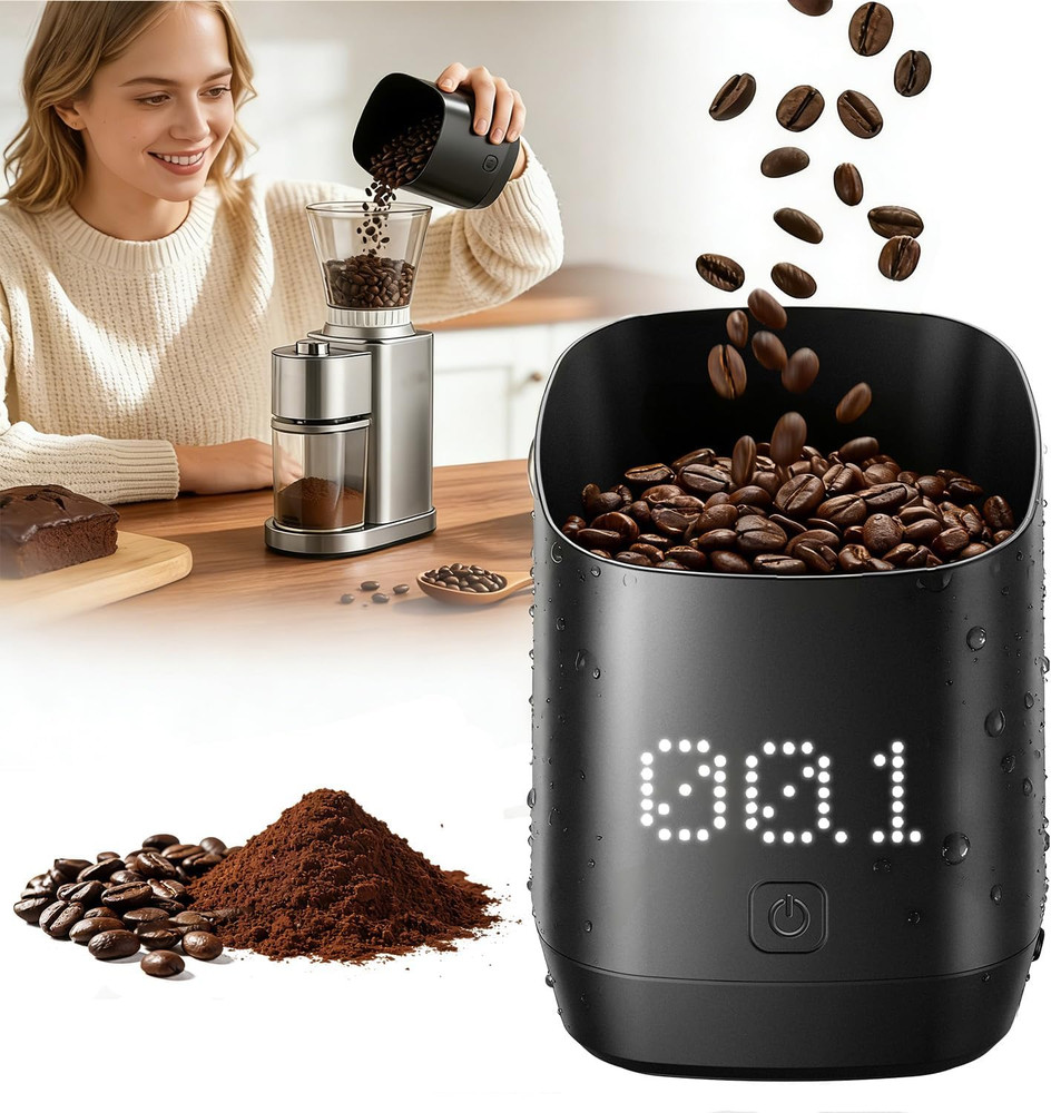 Digital Dosing Cup with LED Display - Precise 1G/0.1Oz Scale for Coffee & Baking