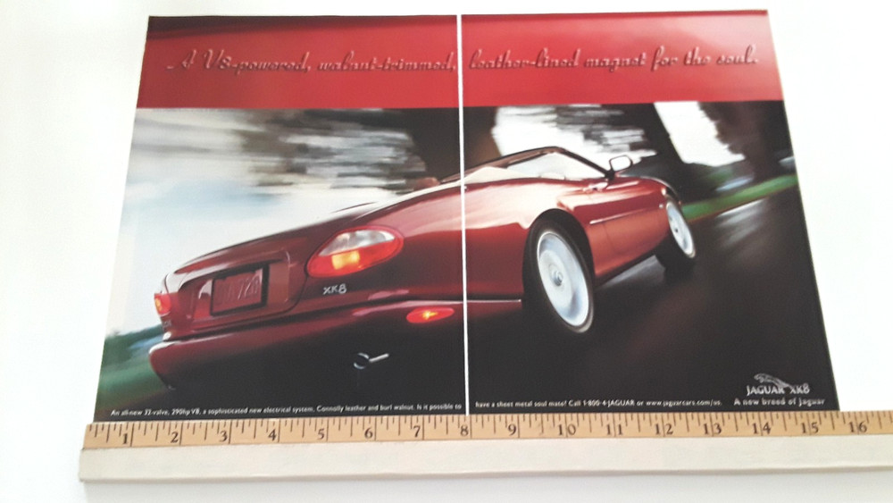 JAGUAR XK8 ORIGINAL 2 PAGE 1997 AD