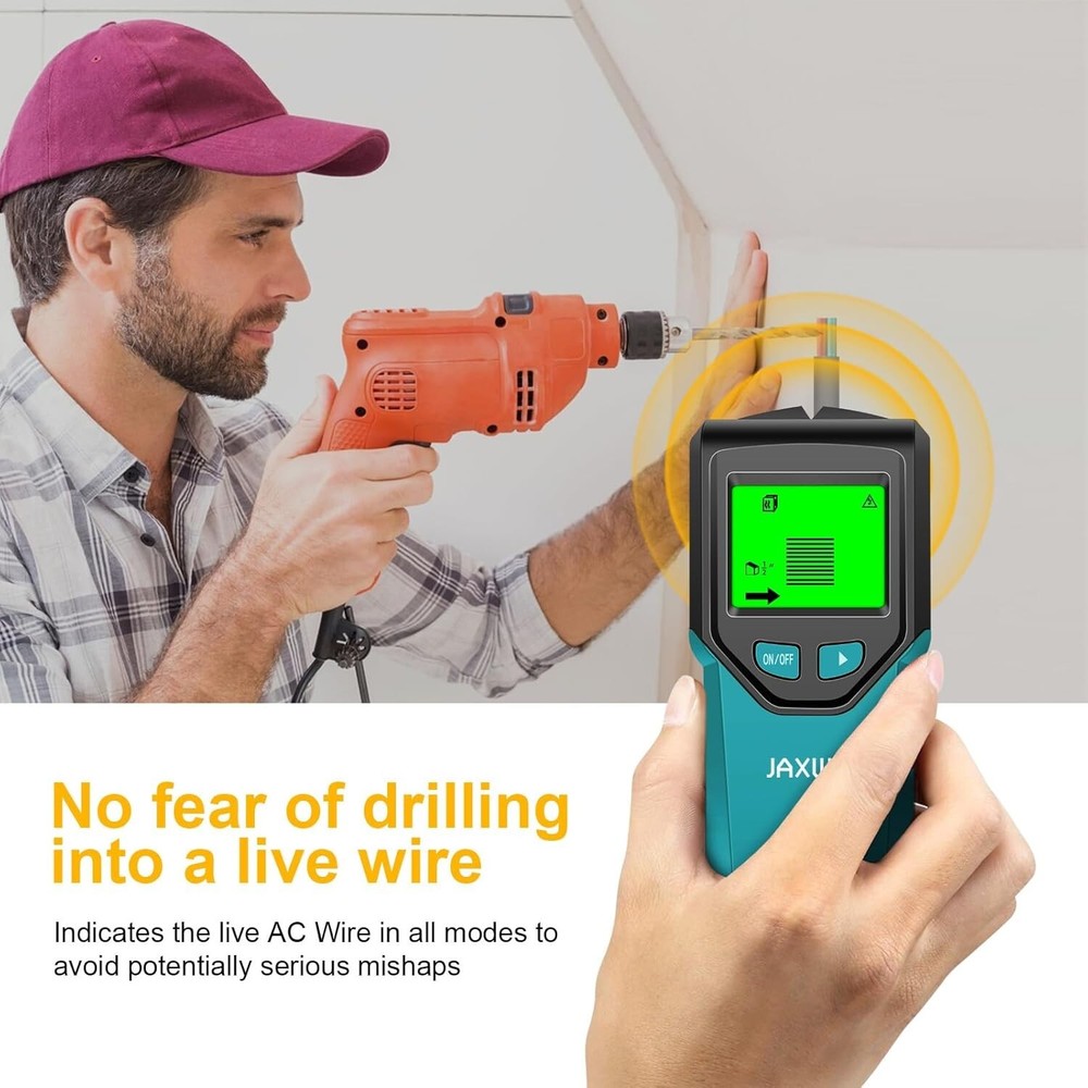 Stud Finder Tool Plastic 5 in 1 LCD Display Accurate Scanner for Home Improve...