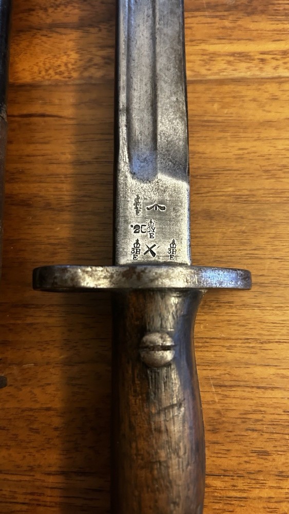 WW1 & WW2 British / Australian Pattern 1907 Sword Bayonet & Scabbard