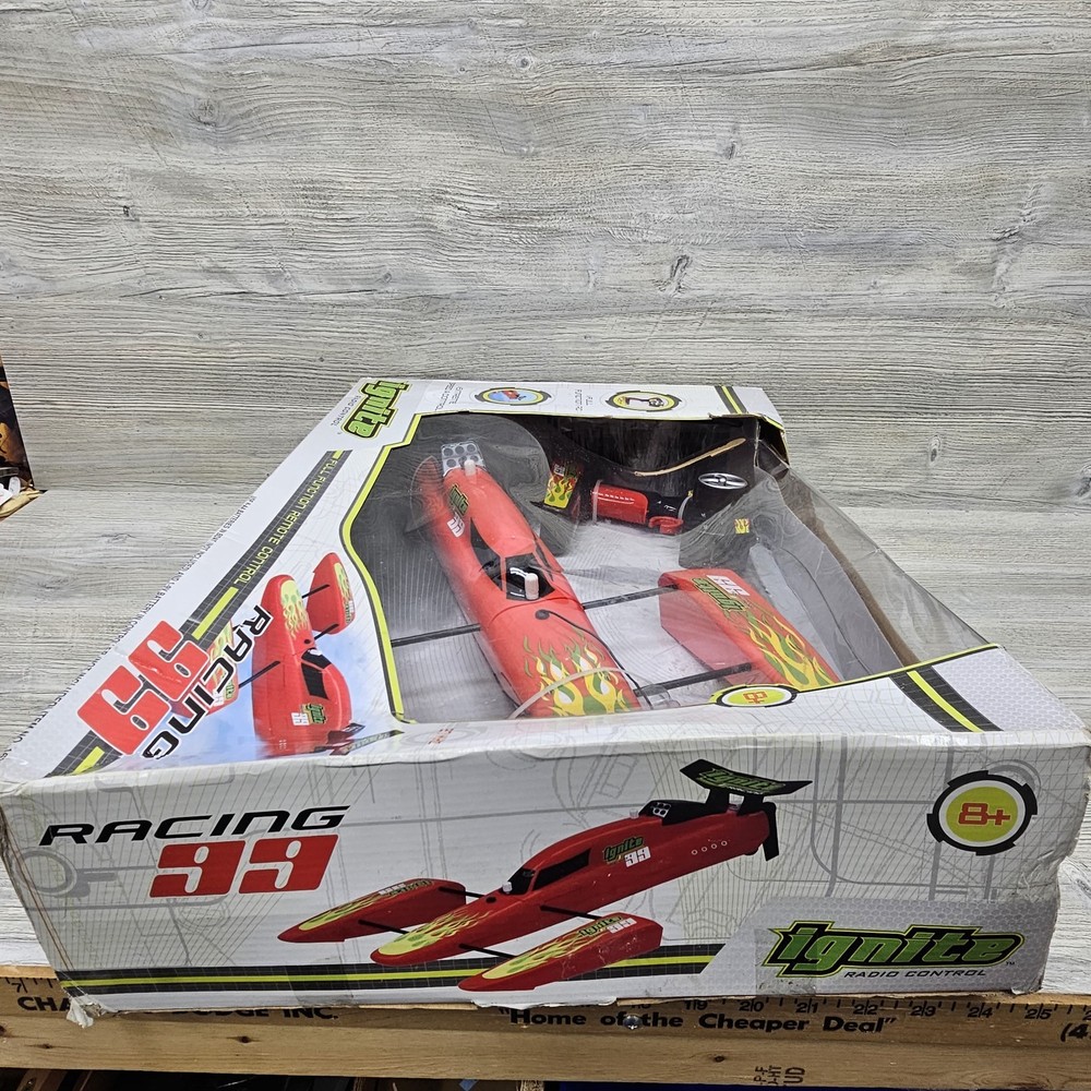 Ignite RC Racing 99 Hydroplane Speed Boat Full Function Remote Control 27MHz NIB