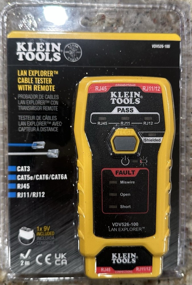 Klein Tools LAN Explorer Data Cable Tester With Remote VDV526-100 NEW