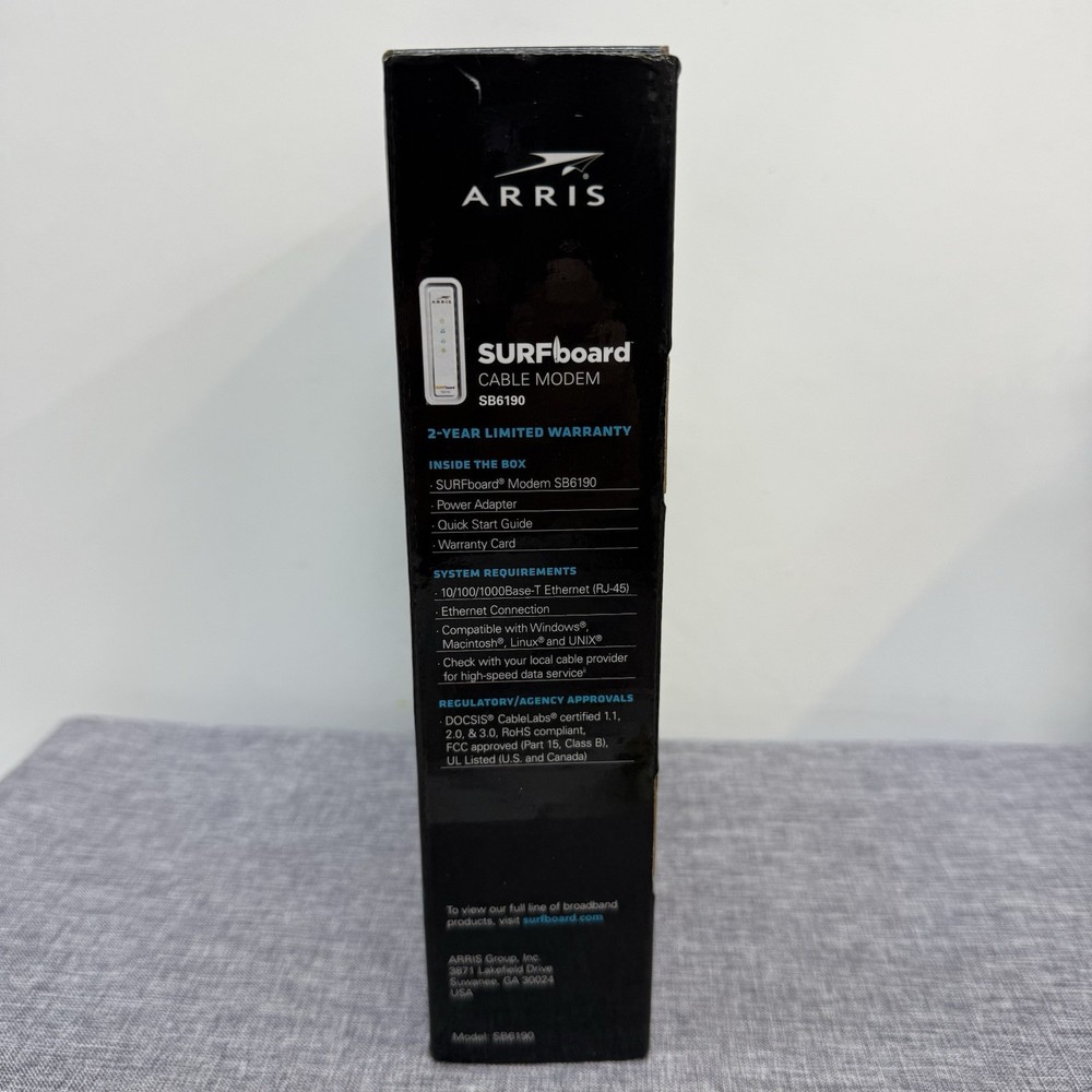 ARRIS SURFboard SB6190 DOCSIS 3.0 Cable Modem