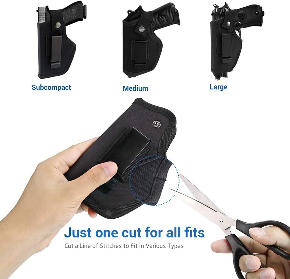 2 Pack Gun Holsters for Concealed Carry, Universal Inside Black & Green