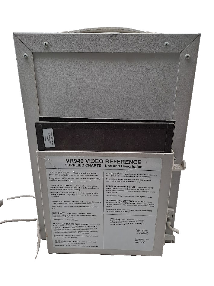 Sencore VR940 Video Reference System with 9 Charts