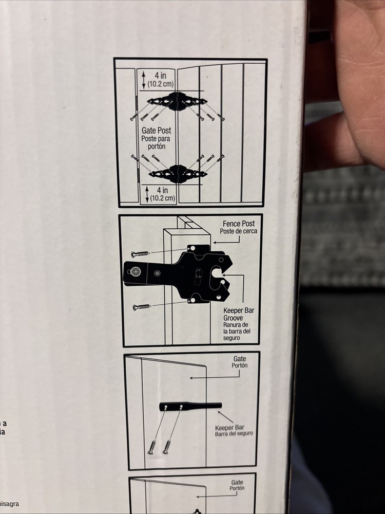 Everbilt Deluxe Latch Gate Set Black 1007 913 041