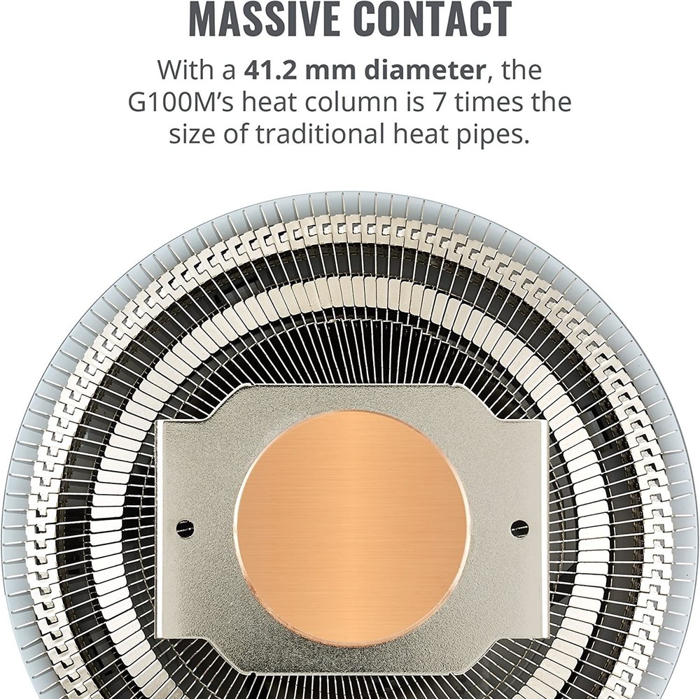 Cool Master MasterAir G100M Low-Profile CPU Cooler w/ Heat Column Technology
