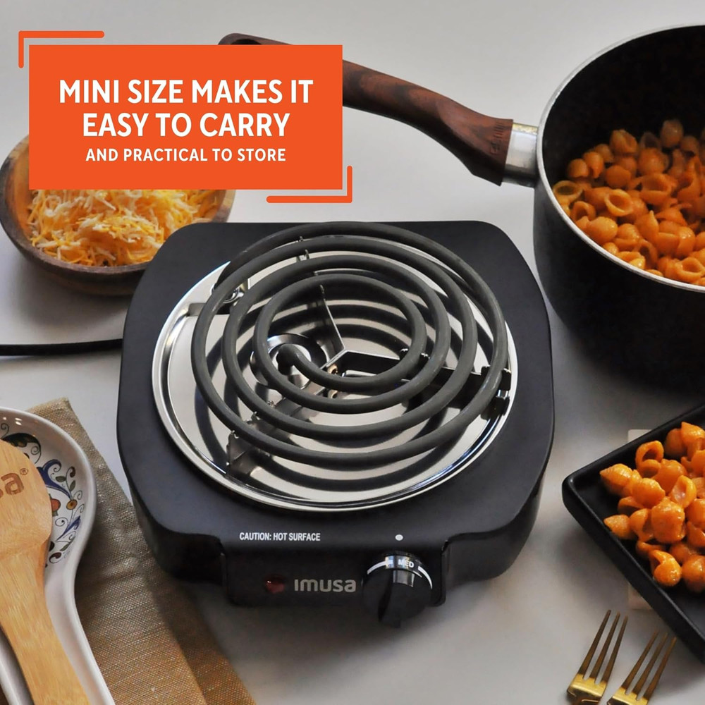 Single Electric Burner, Black