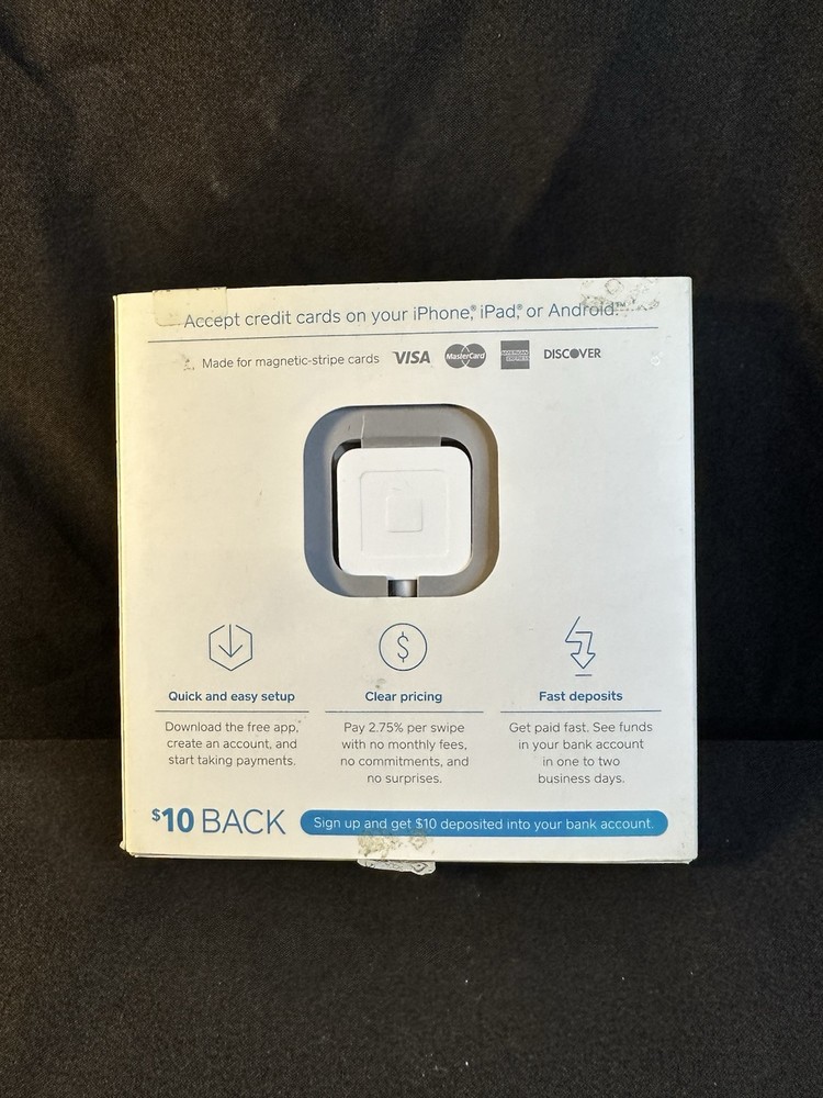 Square Credit Card Reader for iPhone, iPad and Android w/ 3.5mm Jack