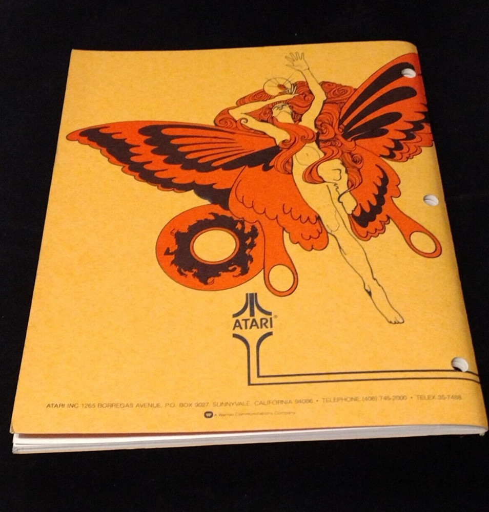 Time 2000 PINBALL MANUAL ORIGINAL ATARI 1977