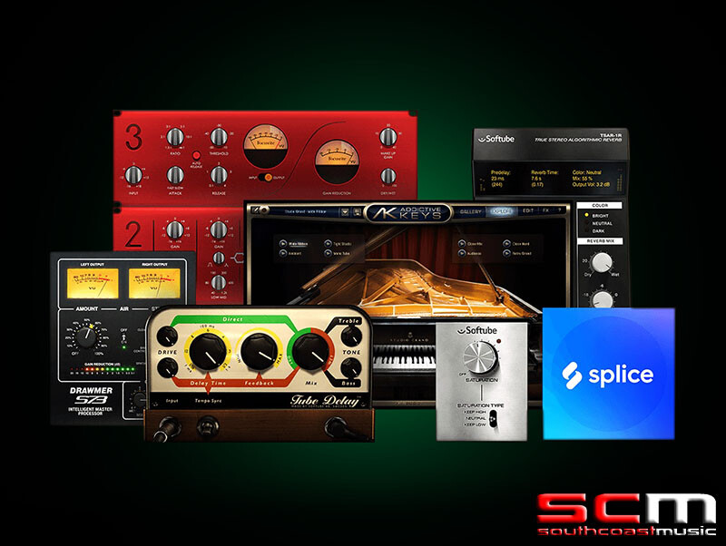 USB Audio Interface 3rd Gen Focusrite Scarlett Solo Studio Mic Headphones Cables