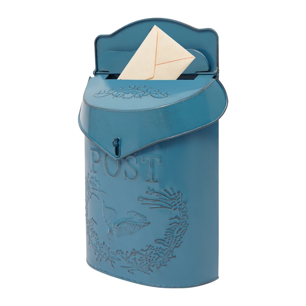 Vintage Rustic Wall Mount Mailbox Lockable Post Box Large Secure Mail Letter Box