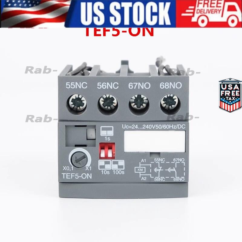 ABB Electrifying Delay Head TEF5-ON Contactor Timer Module Time Delay Relay