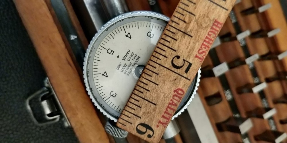TESTED Dial Indicator: .0001"- LUFKIN USA J12A RANGE = .025"