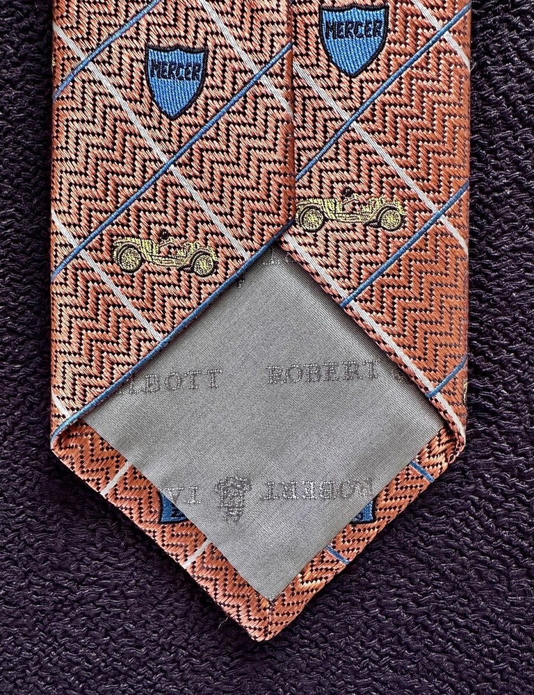 Robert Talbott 2012 Pebble Beach Concours MERCER Tie Necktie EXC