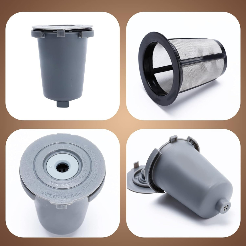 2PCS Reusable Filter Cup for Cuisinart Coffee Maker Filter Replacement Parts, Re