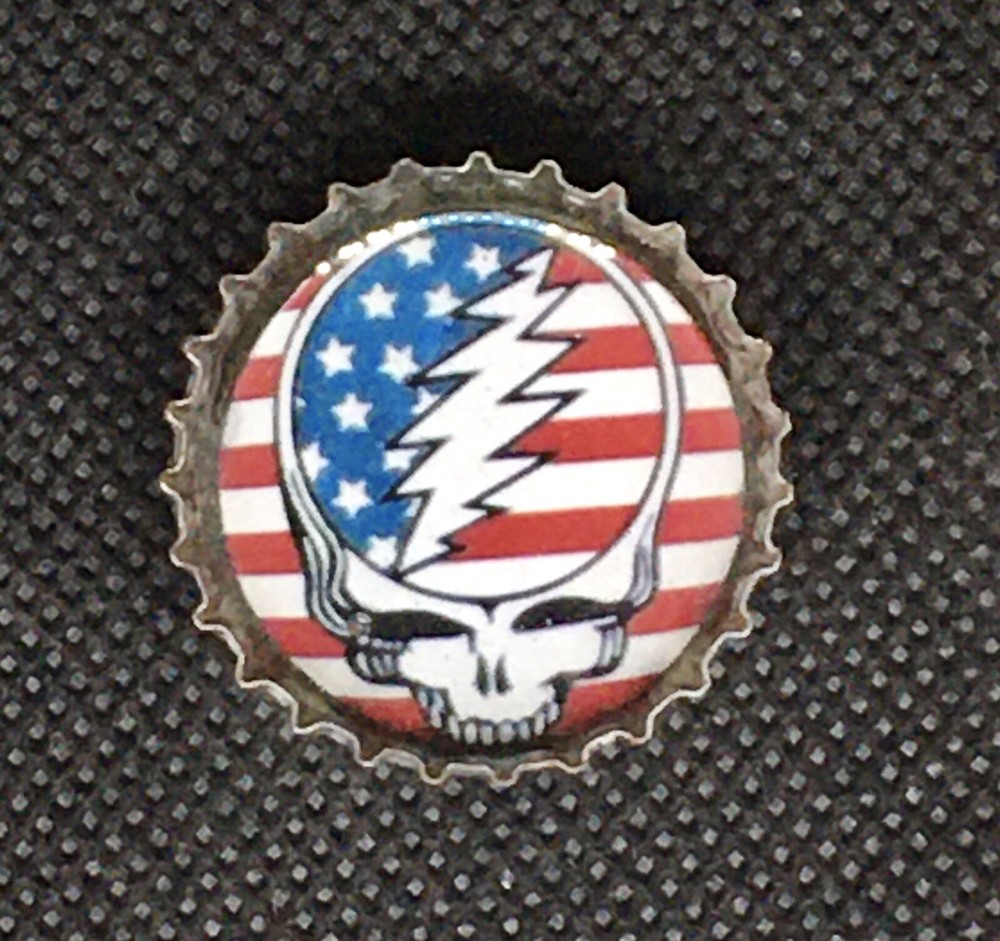 Grateful Dead Americana Bottle Cap Magnet Set