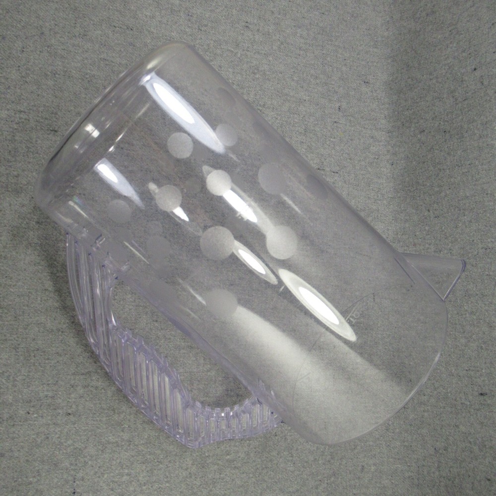 Pampered Chef Quick Stir 2 Quart Clear Pitcher Polka Dot Pattern # 2272 USA