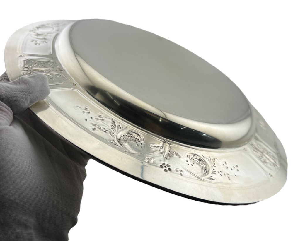 Gorham Edwardian Sterling Silver Oval Platter With Repoussé Detailing