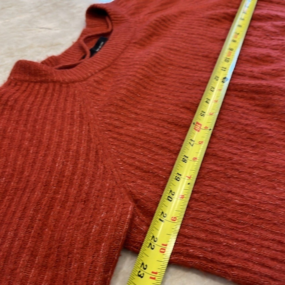 Stitch Fix Vero Moda | Leroya Crew Neck Pullover Sweater | Burnt Orange | Medium