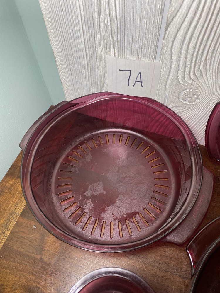 Tupperware TupperWave Stack Cooker Microwave Steamer 5 Pieces Cranberry