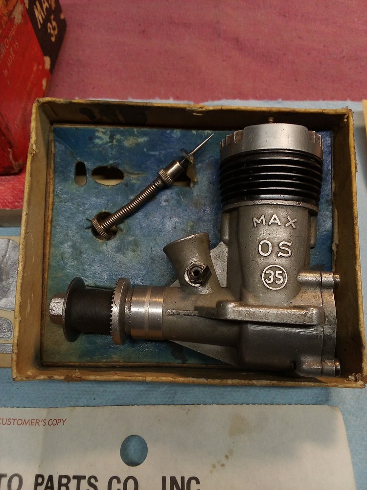 O.S. Max 35 Airplane Engine With Box & Instructions