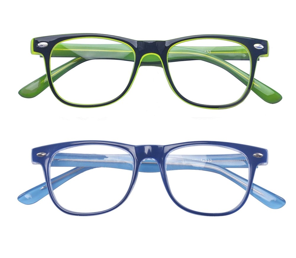 2 Pack Kids Computer Blue Light Blocking Glasses for Boys and Gilrs Age 3-12 ...