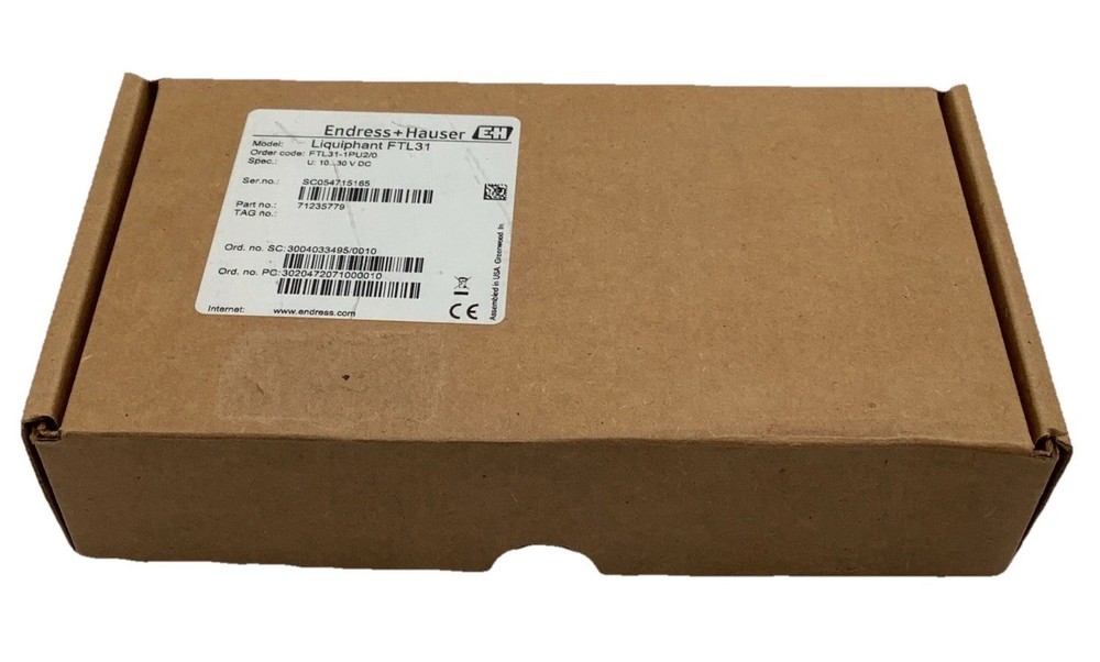 Endress+Hauser Liquiphant FTL31 Vibronic Point Level Switch