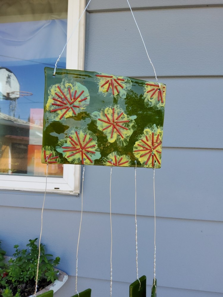 Fused Glass Wind Chime