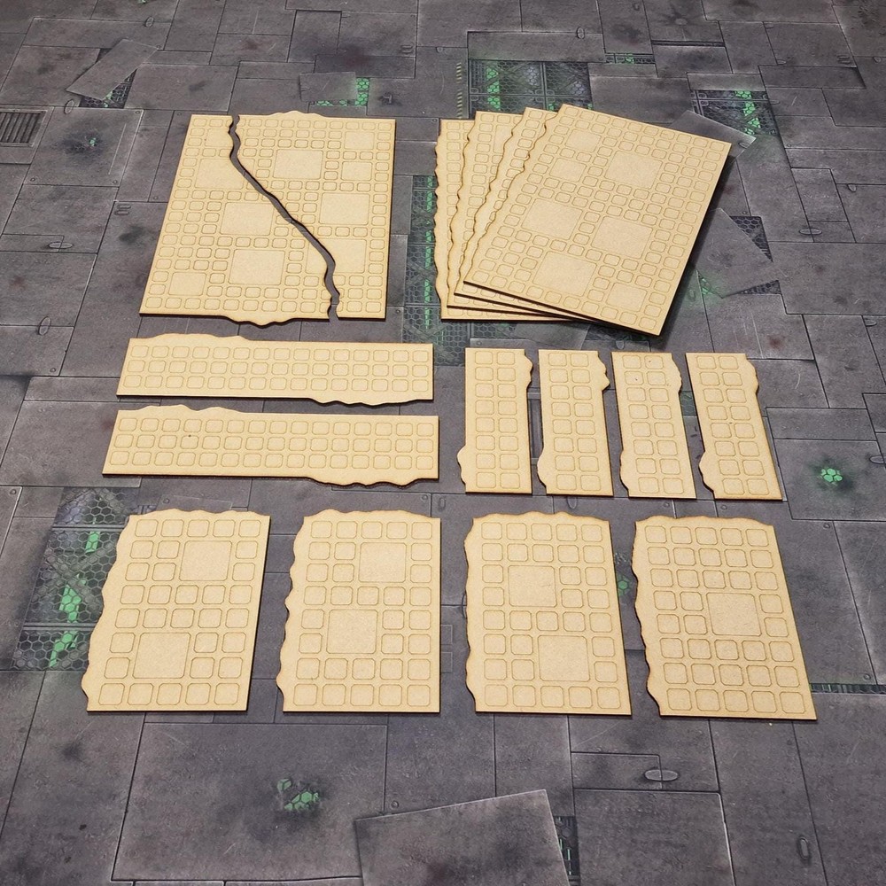 Modular Area Terrain Pack - 11th Edition Compatible - 16 Piece Templates