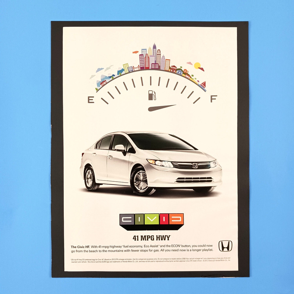 2012 Honda Civic Print Advertisement