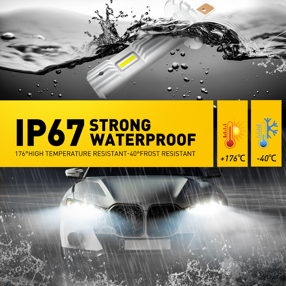 AUXITO 4X H1 LED Headlight Bulbs Conversion High Low Beam Super Bright USA EOA