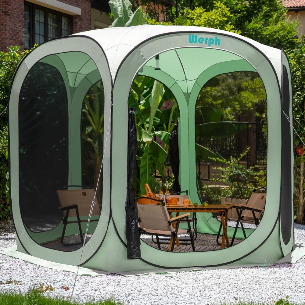 Werph Screen Tent Camping Canopy 10x10, Screen Room with Mosquito Tent