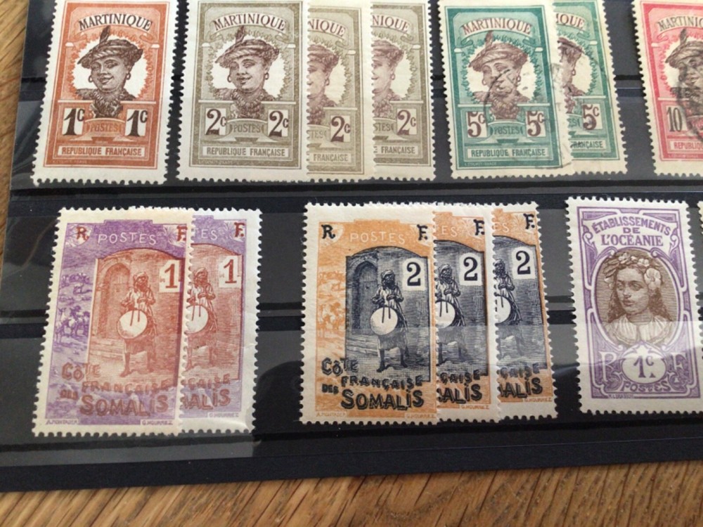 French Colonies mounted mint & used stamps duplication A12949