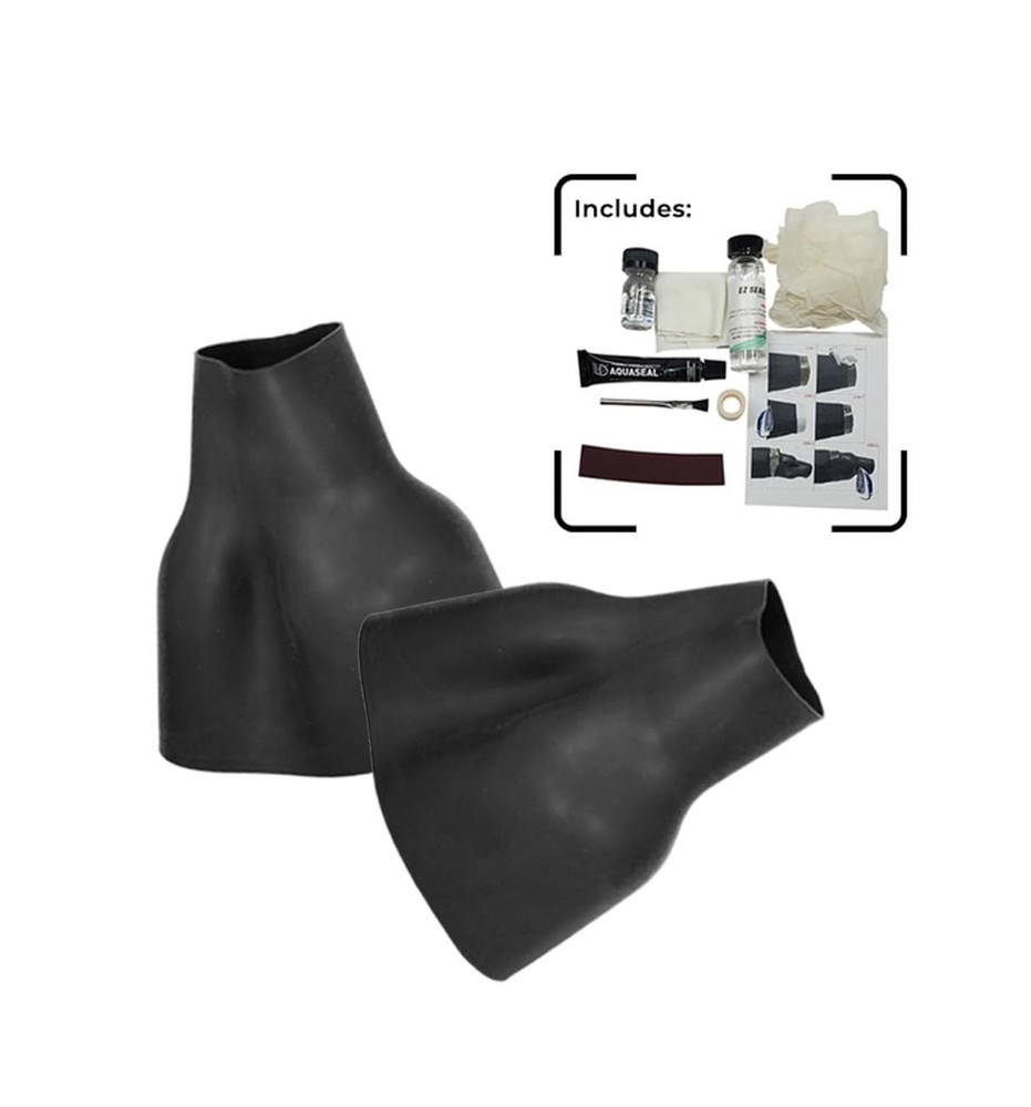 Bottleneck Latex Ankle Seal Ankle Seals plus Replacement Kit Medium/Large