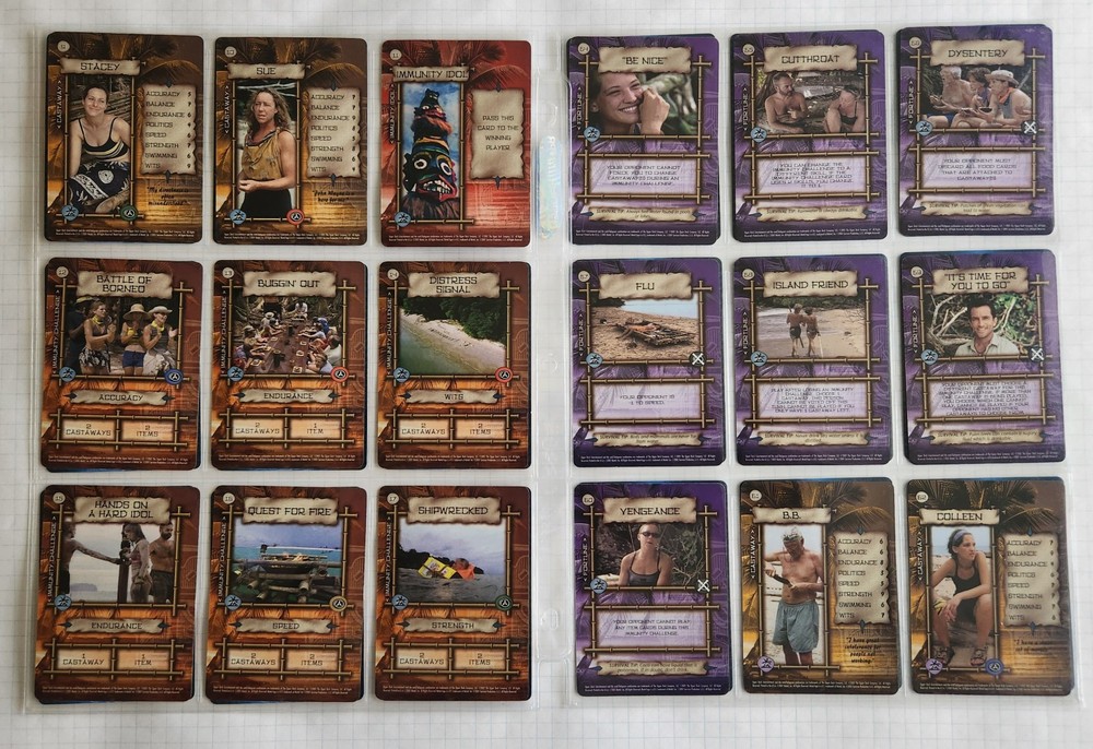 Survivor Trading Card Game Set (x160) *Complete* (Upper Deck 2001)